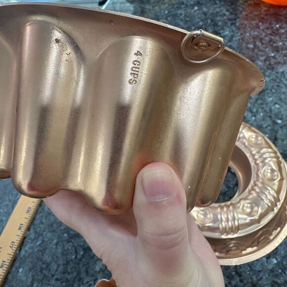 Set of 5 Vintage Copper & Aluminum Wall Molds – Kitchen Decor - Picture 6 of 9